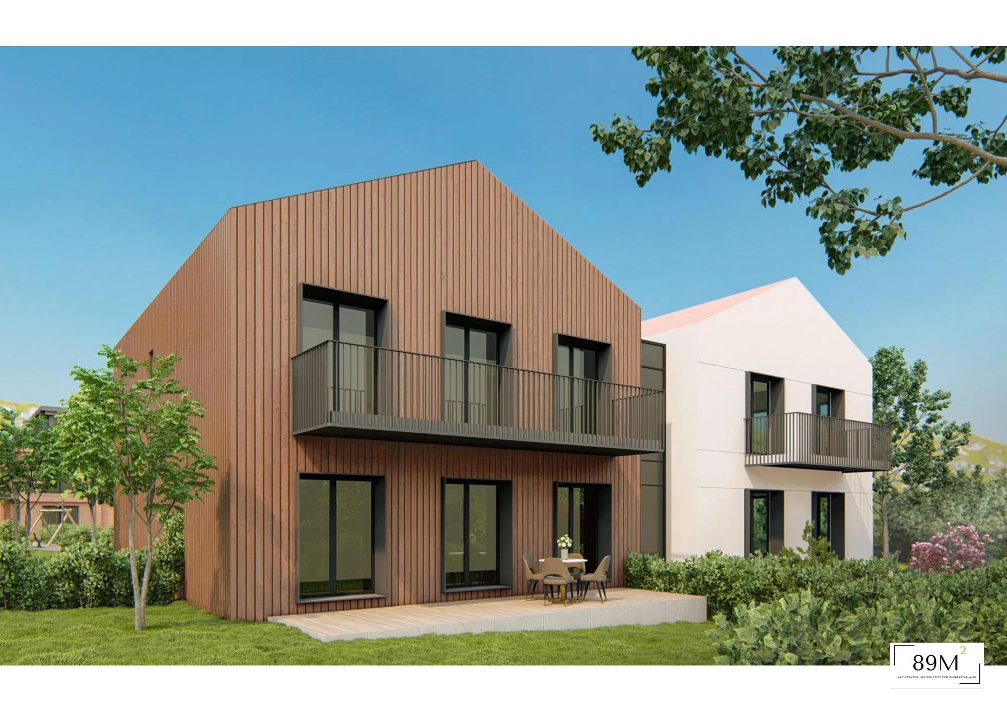 Machbarkeitsstudie für 3 Mehrfamilienhäuser in Wiedlisbach – 89m2 Group Projektbild 4