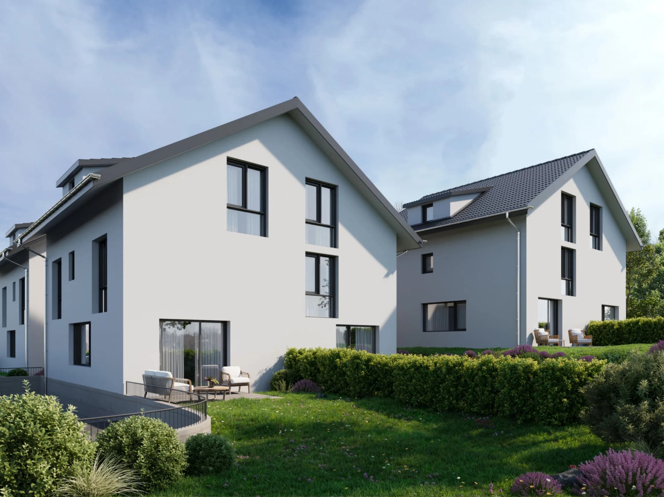 Planung von 4 Doppeleinfamilienhäusern in Rümikon – 89m2 Group