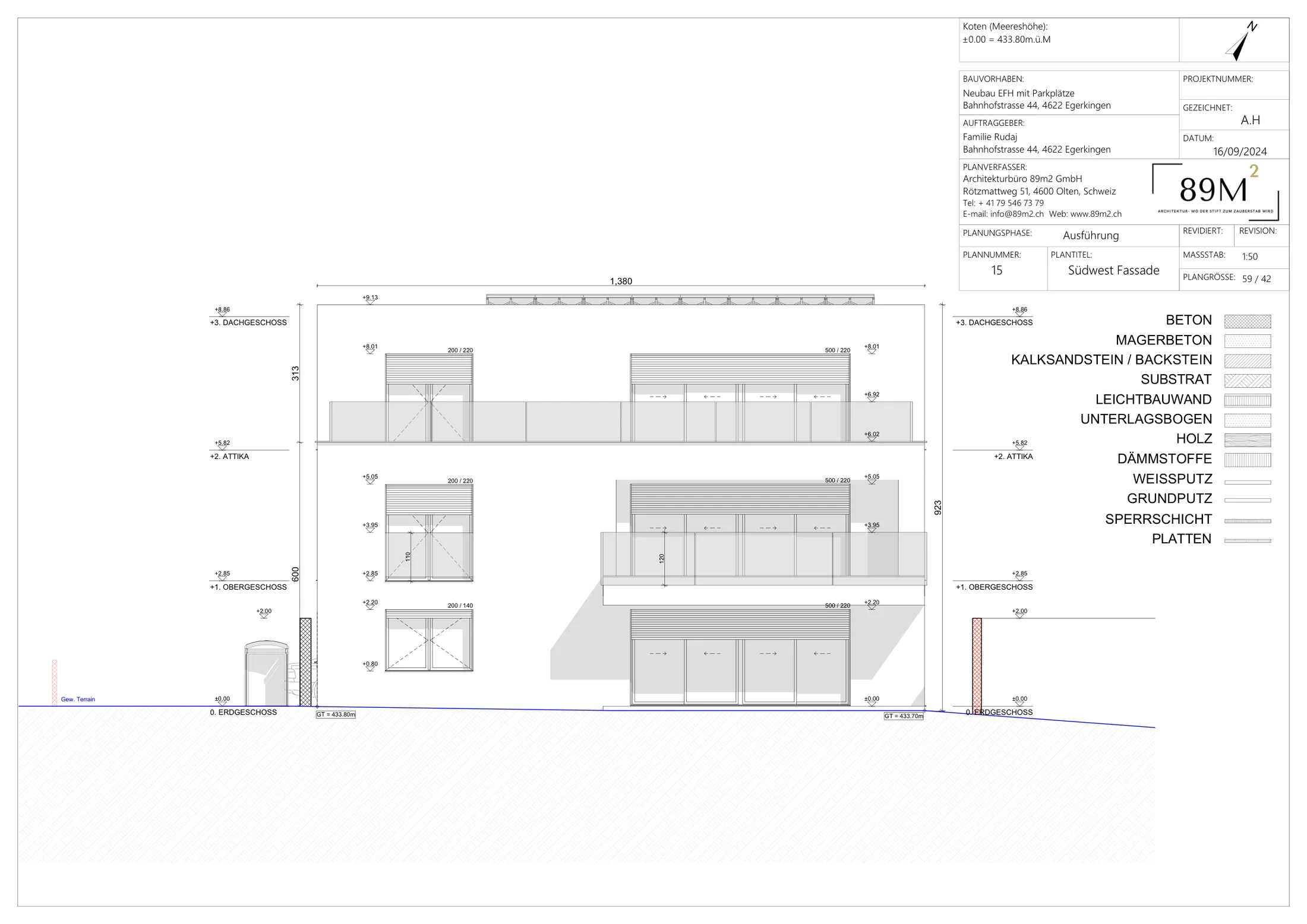 Planung und Anbau eines Mehrfamilienhauses in Egerkingen – 89m2 Group